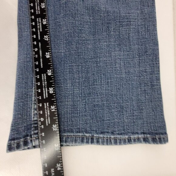 Riders by Lee Jeans Women's 18W Long Blue 5 Pocket Mid Rise Boot Cut Stretch - Picture 9 of 13